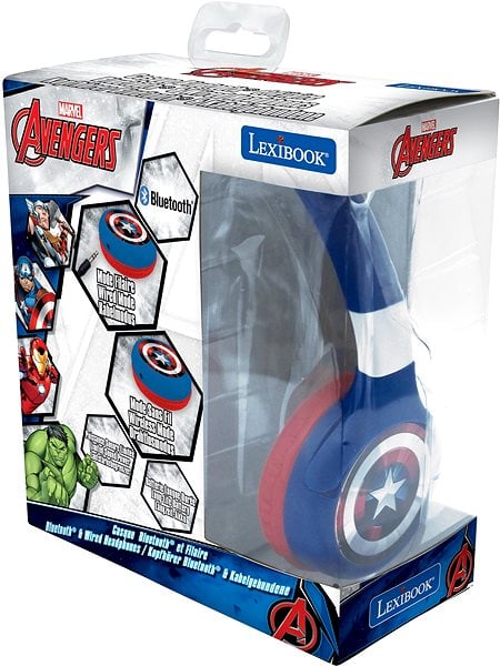 Lexibook - Avengers - 2 in 1 Bluetooth foldable Headphones (HPBT010AV)