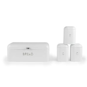 Salter BW14045EU7  Boston 4-Piece Countertop Set, Ice White