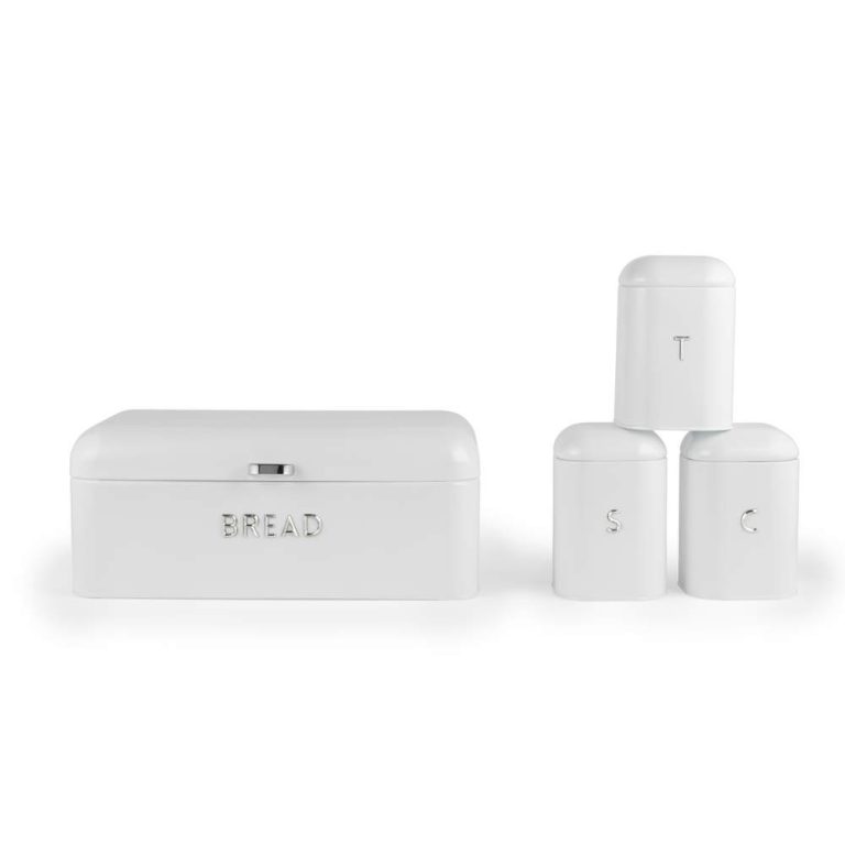 Salter BW14045EU7  Boston 4-Piece Countertop Set, Ice White