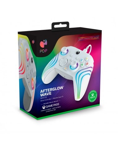 PDP Afterglow Wave Wired Controller White Licensed Xbox