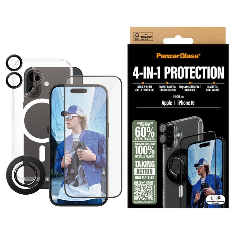 PanzerGlass-  iPhone 16 6.1” 4-in-1 Protection Bundle