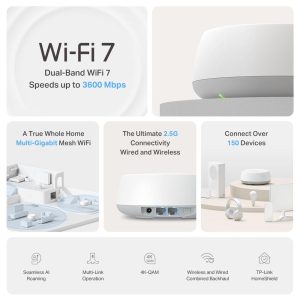 TP-Link - Deco BE25 BE3600 Whole-Home Mesh Wi-Fi 7 System (2-pack)