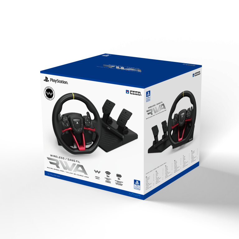 HORI Wireless Racing Wheel Apex for Playstation 5, PlayStation 4 and PC