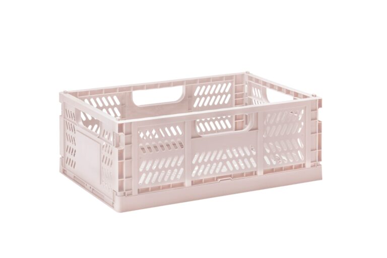 3 Sprouts – Modern Folding Crate Large Pink