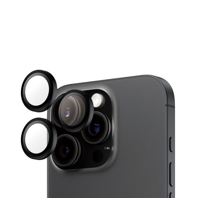 PanzerGlass – Hoops Lens Protector – iPhone 16 Pro/iPhone 16 Pro Max – Black
