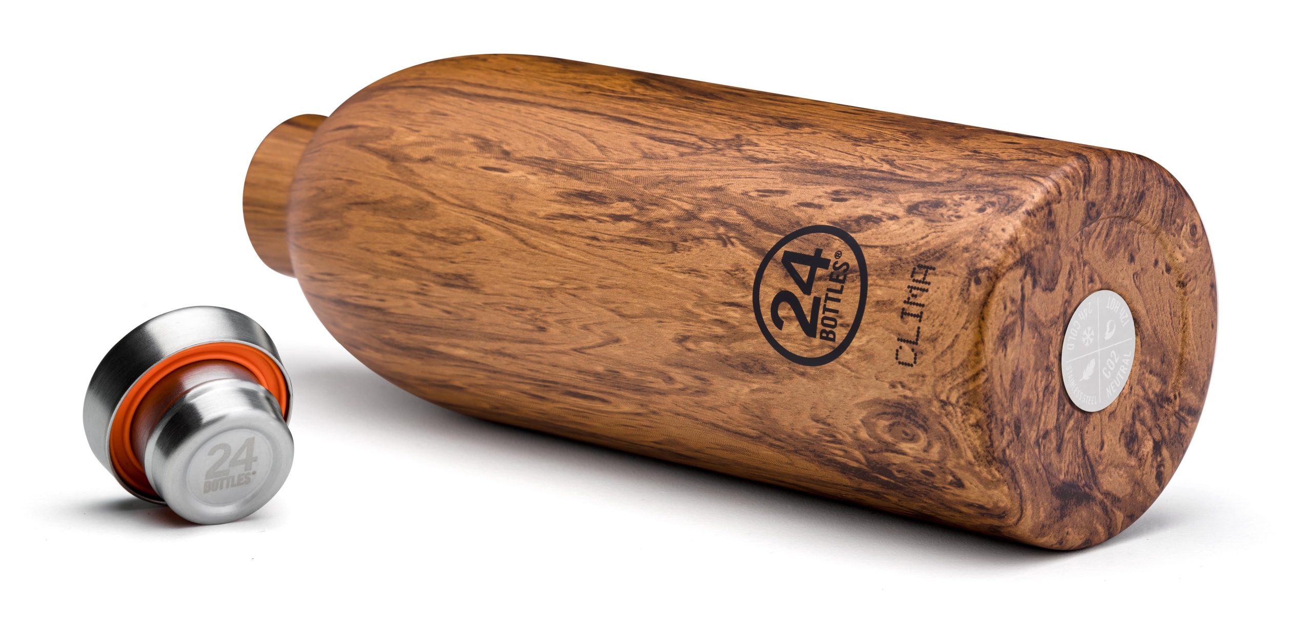 ​24 Bottles - Clima Bottle 0,85 L - Sequoia Wood Print (24B437)