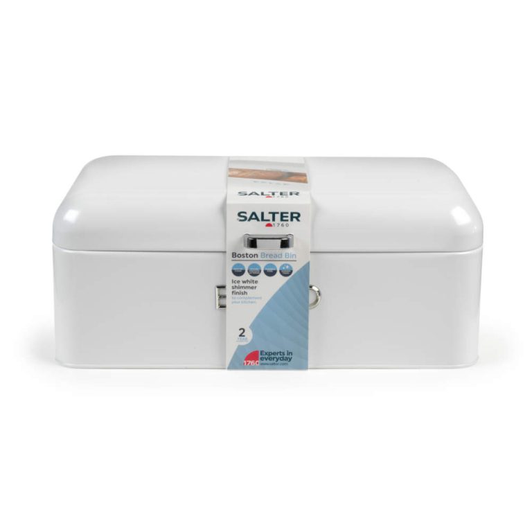 Salter BW14044EU7 Boston Bread Bin, Ice White