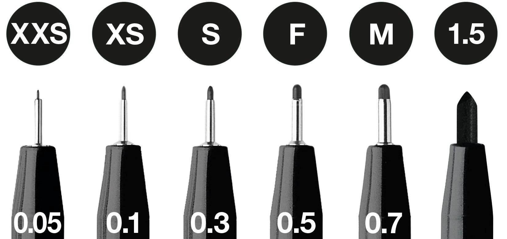 Faber Castell - 6 pitt Artist Pen, brush - Black (167154)