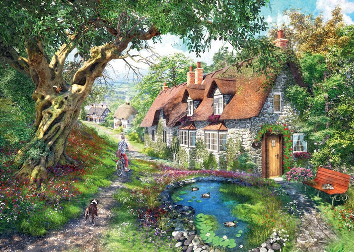 Ravensburger - Puzzle Flower Hill Lane 1000p (12000131)