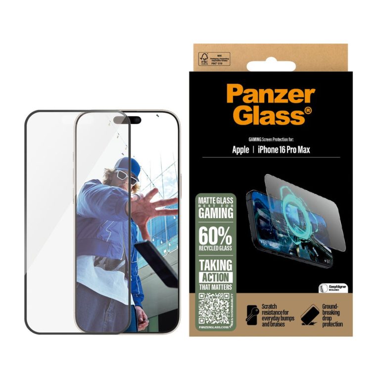 PanzerGlass – Gaming Screen Protection – iPhone 16 Pro Max – Ultra Wide Fit