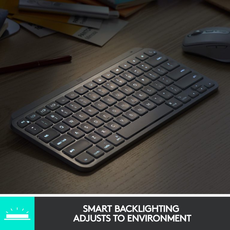 Logitech – MX Keys Mini Minimalist Wireless Illuminated Keyboard – Nordic Layout