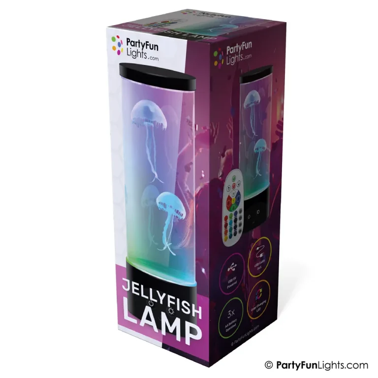 Party Fun Lights – Jellyfish Lamp with Remote Control – H: 30 cm (605403)