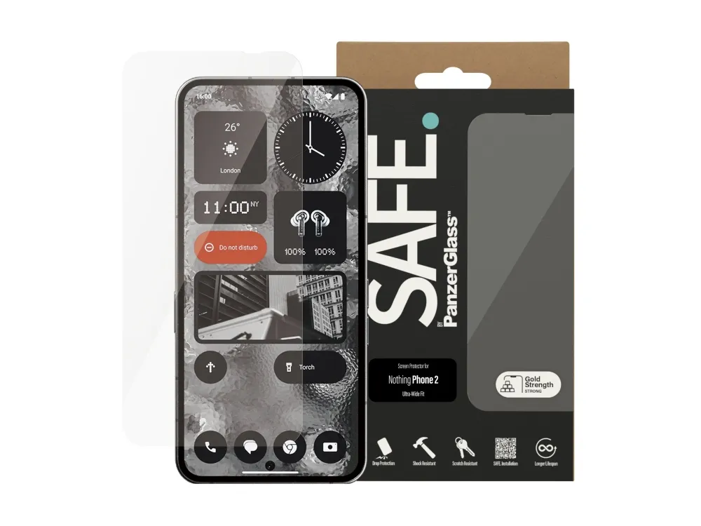 SAFE by PanzerGlass - Screen Protector - Nothing Phone 2 - Ultra-Wide Fit