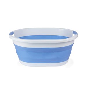 Beldray LA034816CRNFPEU7  Collapsible Laundry Basket  28L White/Blue