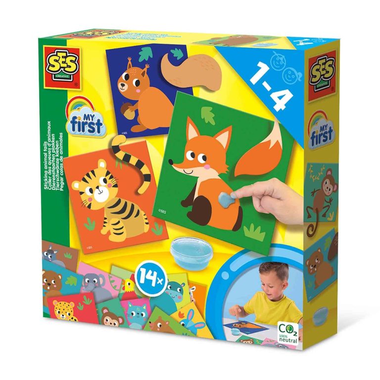 SES Creative – My first – Sticking Animal Tails – (S14403)