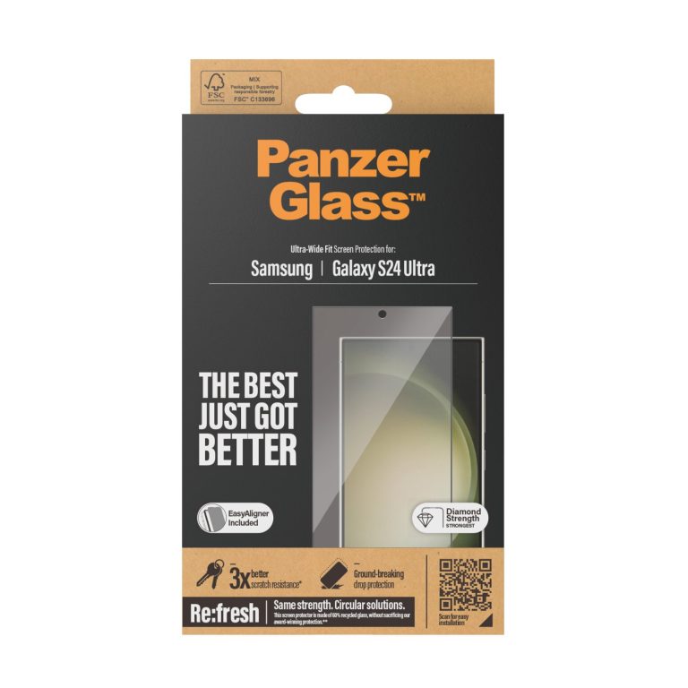 PanzerGlass – Screen Protector Galaxy S24 Ultra Ultra-Wide Fit wA