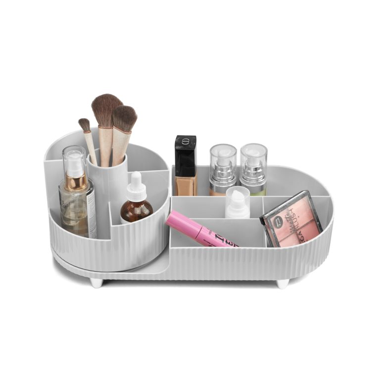 Gillian Jones – Large table organizer with swivel function – White – Large