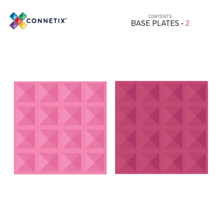 Connetix – Base Plate – Pastel Pink & Berry – (CT-P-PB002-BP)