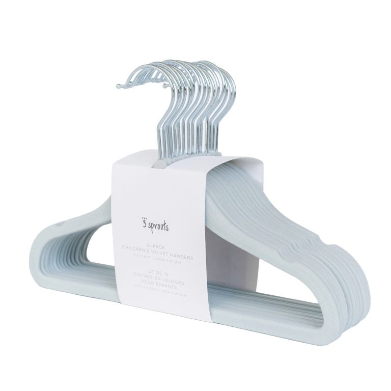 3 Sprouts – Velour Hanger (15 pcs.) – Blue