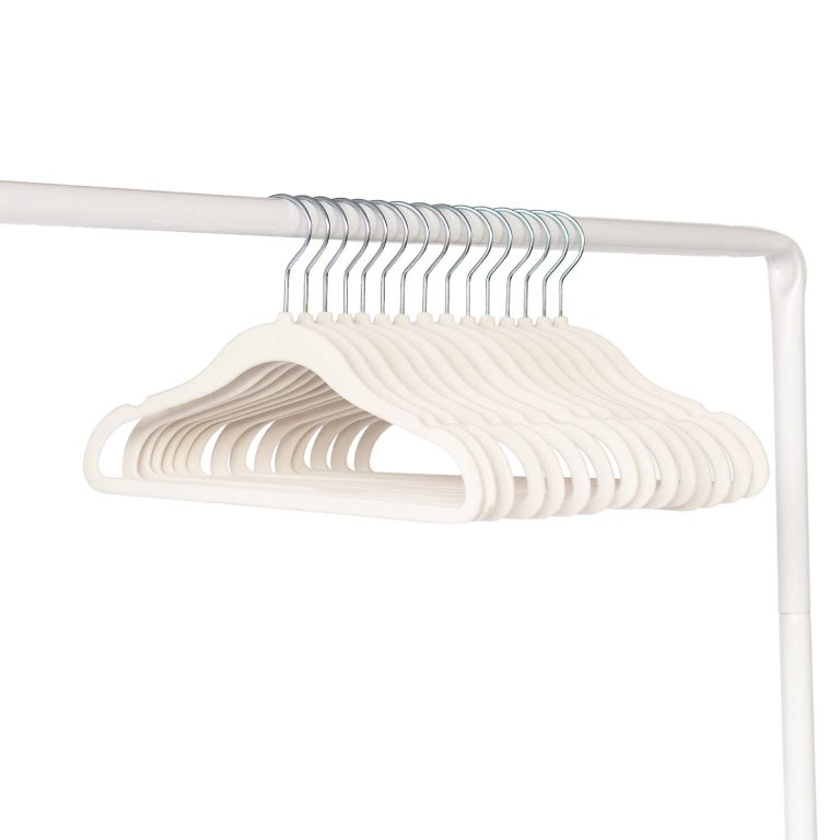 3 Sprouts – Velor Hanger 15 pcs Cream