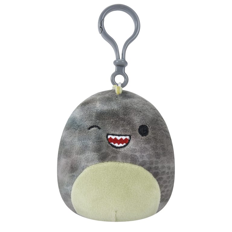 Squishmallows – Asst 9 cm P15 Clip On – Xander the Winking Grey T-Rex