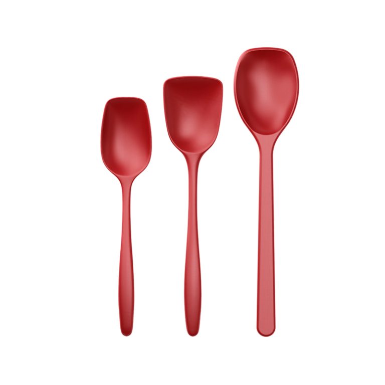 Rosti – NEW Classic kitchen spoons, Set of 3 – Red