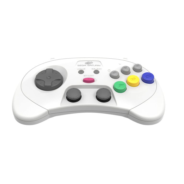 Retro-Bit – SEGA Saturn PRO Controller – White