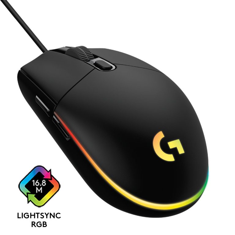 Logitech – G203 LIGHTSYNC Gaming Mouse Black
