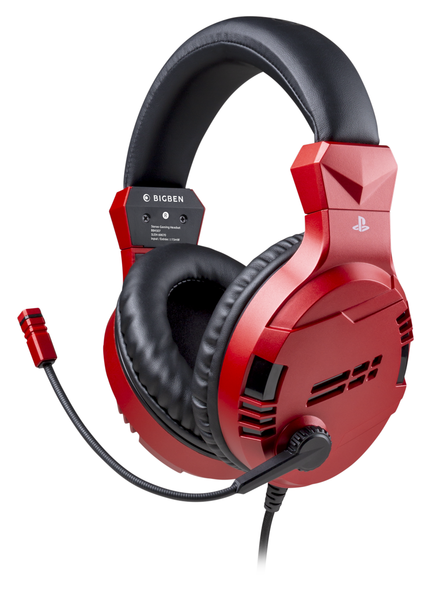 Playstation 4 HW Bigben Stereo Gaming Headset v3 (Red)