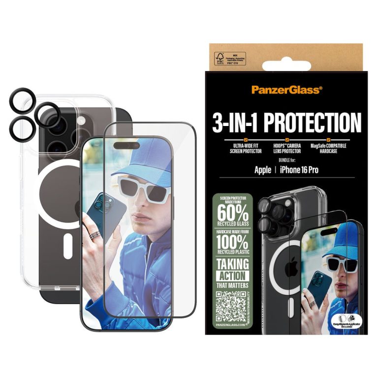 PanzerGlass – iPhone 16 6.3” Pro 3-in-1 Protection Bundle