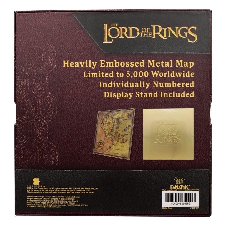The Lord of the Rings Metal Map
