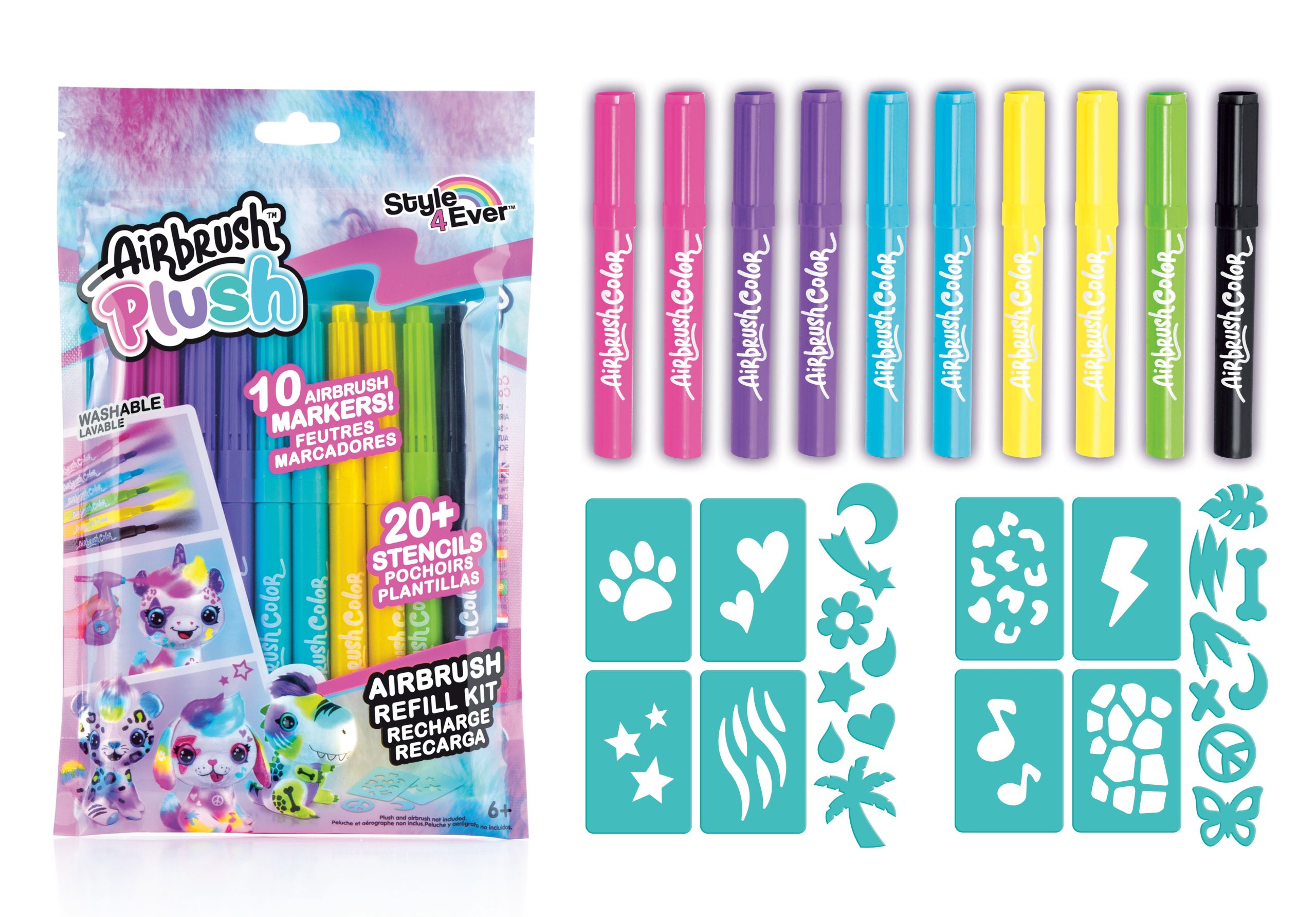 Airbrush Plush - Refill Kit 10 pens (256)