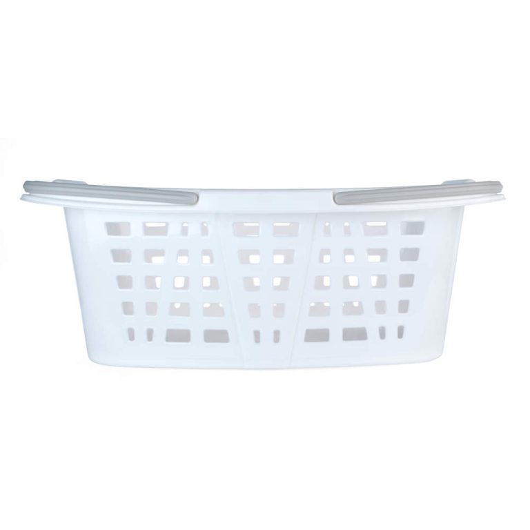 Beldray LA030450PNKFPEU7  Set Of Two Laundry Baskets 2 x 26L, White/Pink
