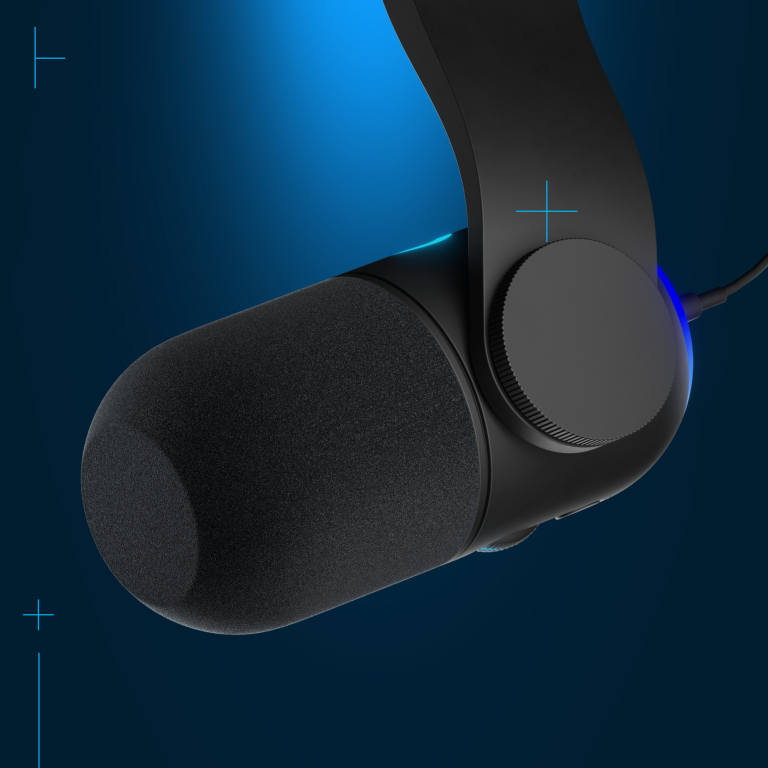 Logitech – Yeticaster GX Dynamic RGB Gaming Mic