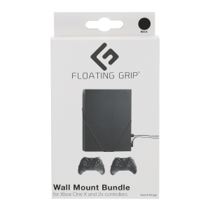 Floating Grips Xbox One X and Controller Wall Mounts - Bundle (Black)