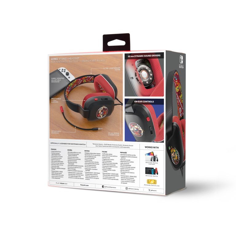 PowerA Stereo Headset – Mario Kart Rivals (Nintendo Switch)