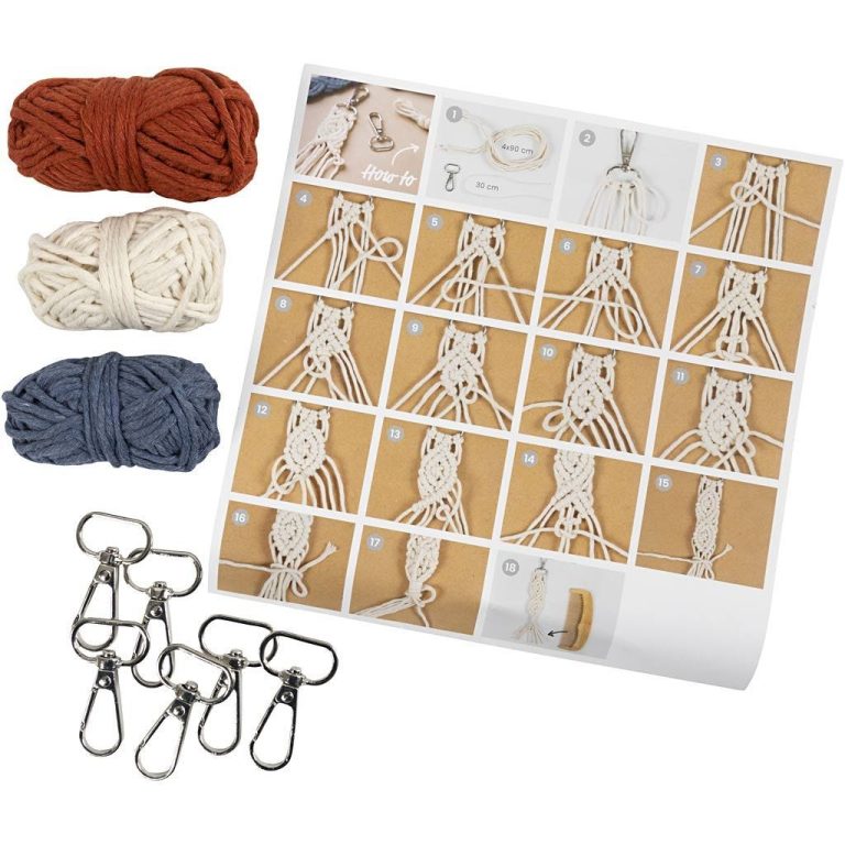 DIY Kit – Macramé – Key ring (977554)