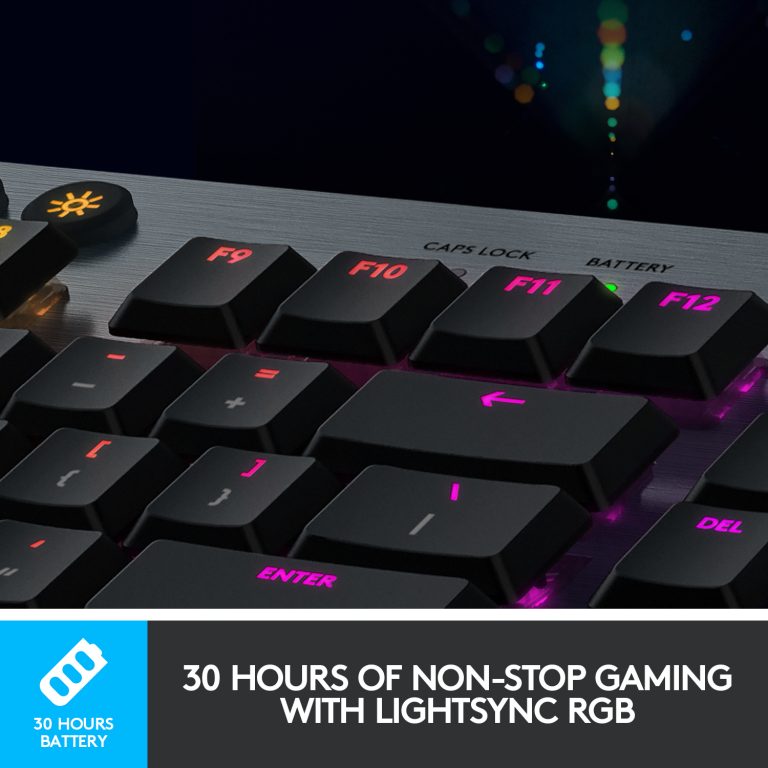 Logitech – G915 Lightspeed Wireless RGB Mechanical Gaming Keyboard Nordic