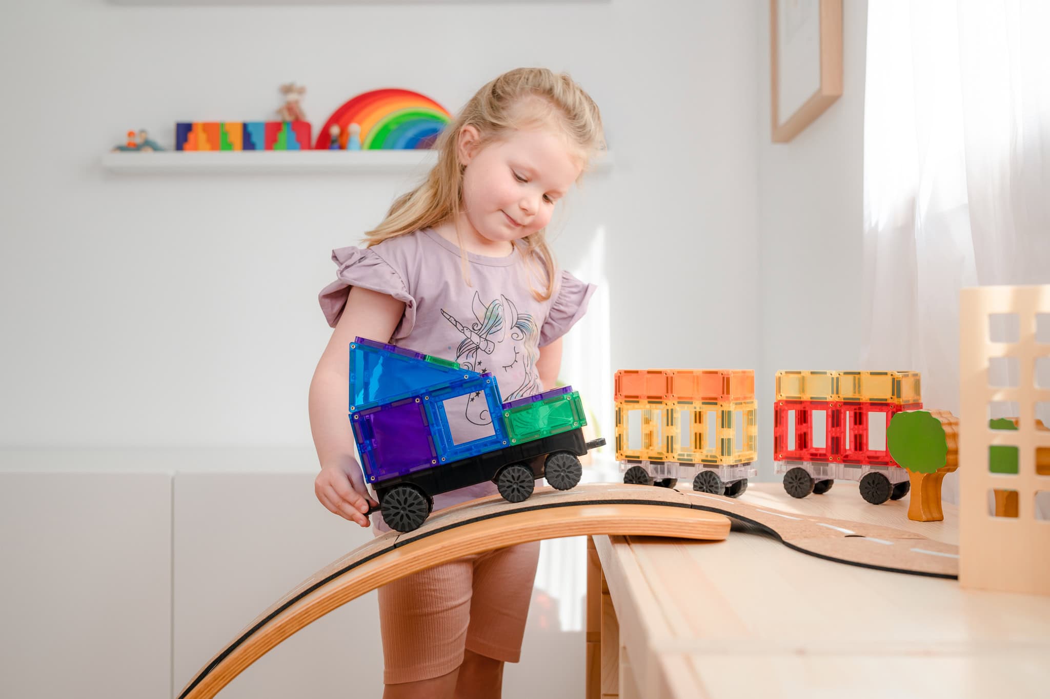 Connetix - Transport Pack - Rainbow - 50 Pieces (CT-R-00050-TR)
