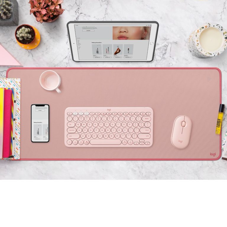 Logitech – Studio Series Desk Mat – Rose