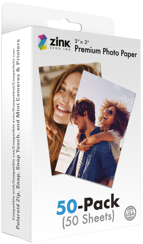 Polaroid - Zink Media 2x3" - 50 Pack