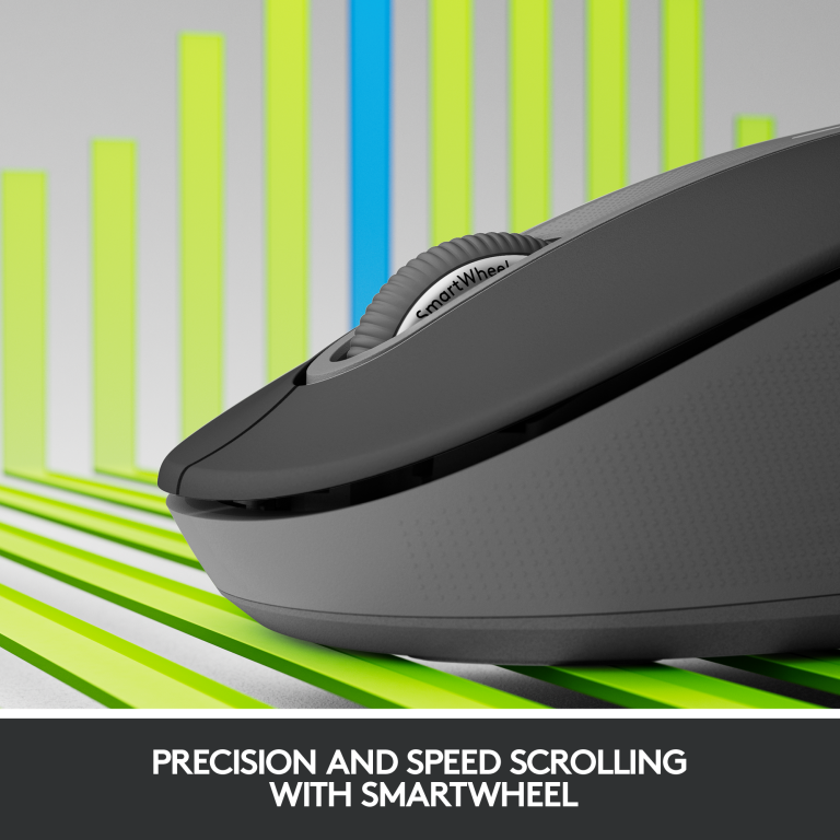 Logitech – M650 Signature – Wireless Mouse – Graphite