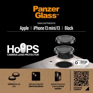 PanzerGlass - Hoops Camera Lens Protector iPhone 13 mini - 13 - Black
