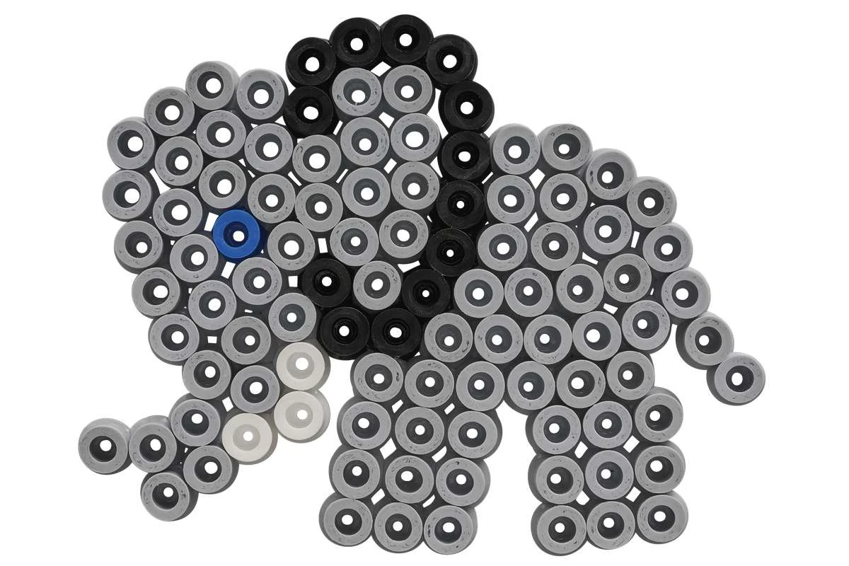 Hama - Maxi beads and pin plate in bucket - Elephant (388753)