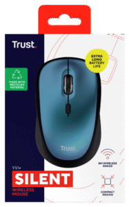 TRUST YVI+ WIRELESS MOUSE ECO BLUE