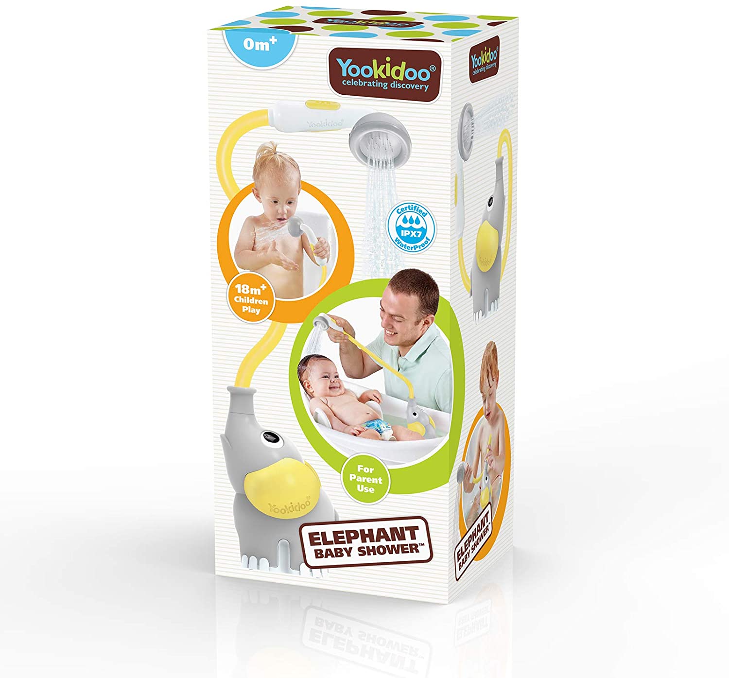 Yookidoo - Elephant Baby Shower -  Yellow (YO40214)