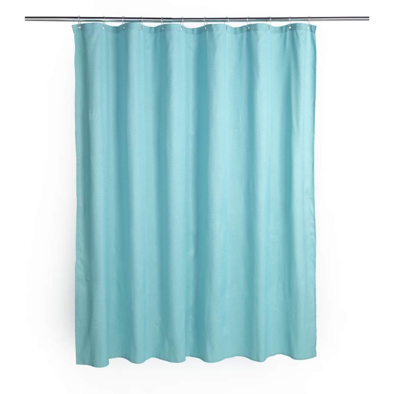 Beldray LA035655FAS Waffle Design Shower Curtain – Blue