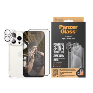 PanzerGlass - 3-i-1 Protection Pack - Apple iPhone 15 Pro