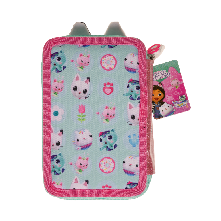 Gabby’s Dollhouse – Double Pencil Case w/Content (033708500)