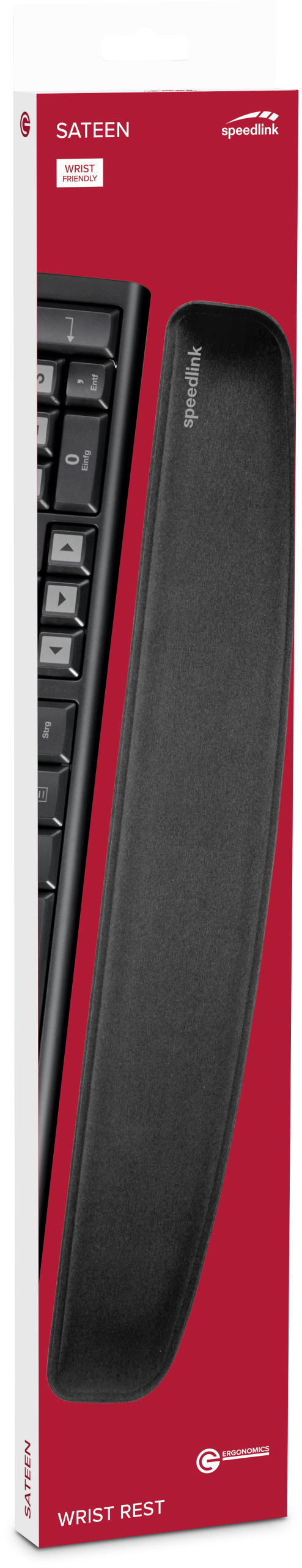 Speedlink - Sateen Ergonomic Keyboard Wristpad - Wrist Rest - Black
